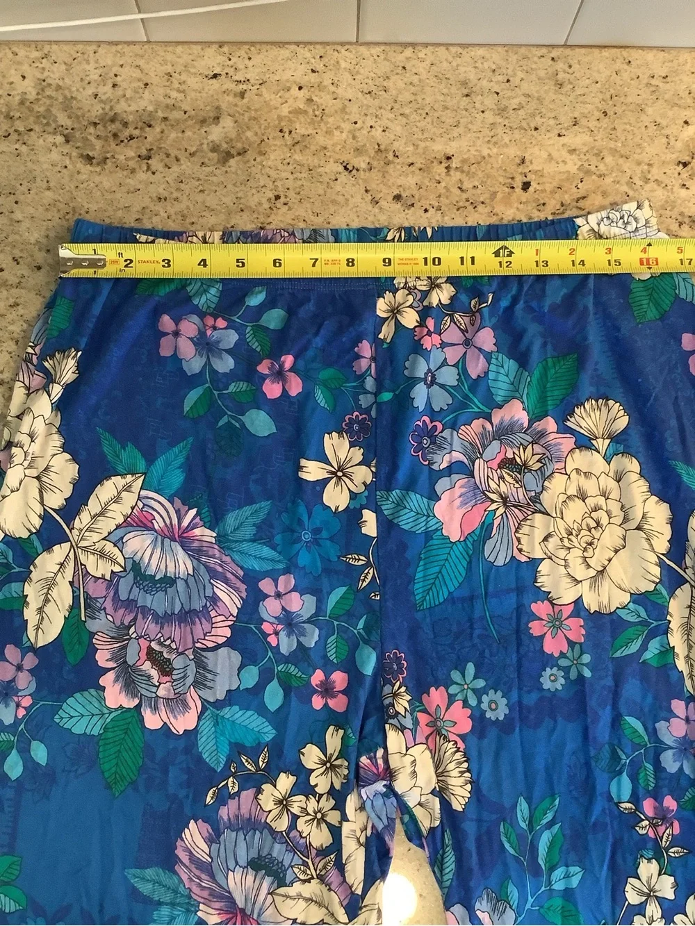 Johnny Was Blue Floral Pajama Set